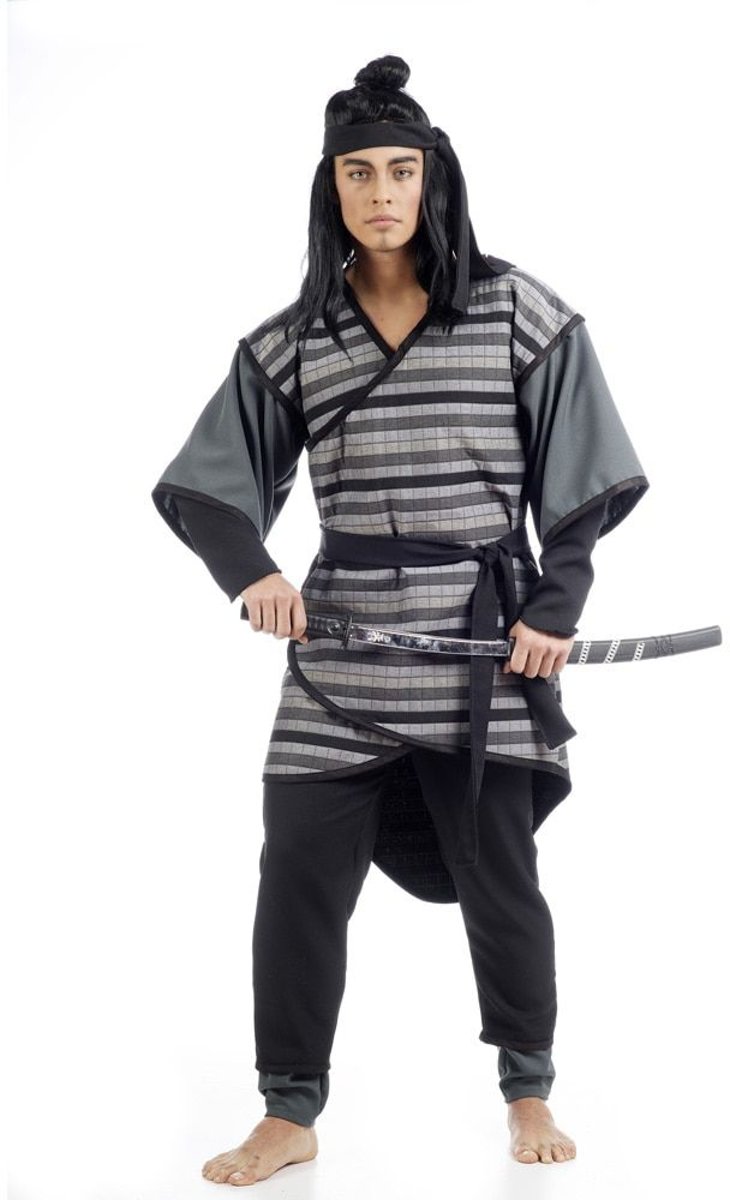 Ninja & Samurai Kostuum | Duizend Schitterende Zonnen Samurai Deluxe      | Man | Maat 52 | Carnaval kostuum | Verkleedkleding